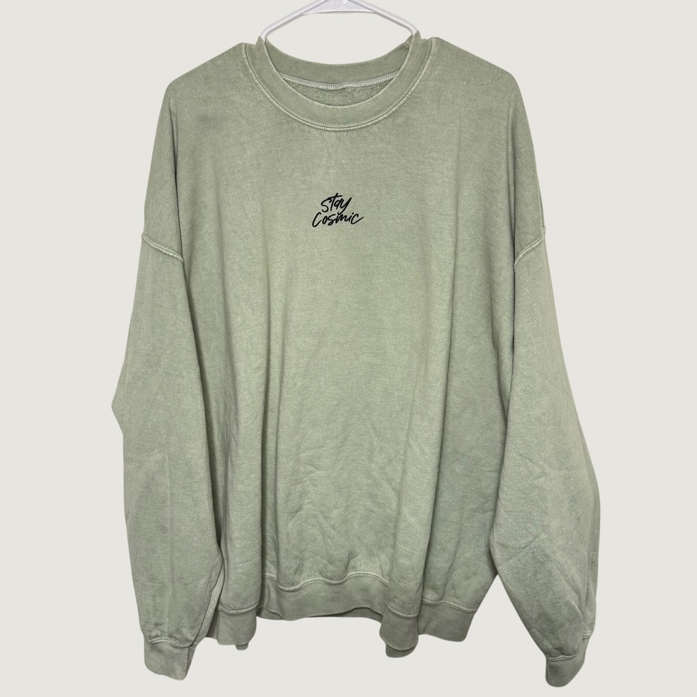 Michael Vlamis Gone Too Soon Green Crewneck Sweatshirt 4XL Rare Roswell Unisex